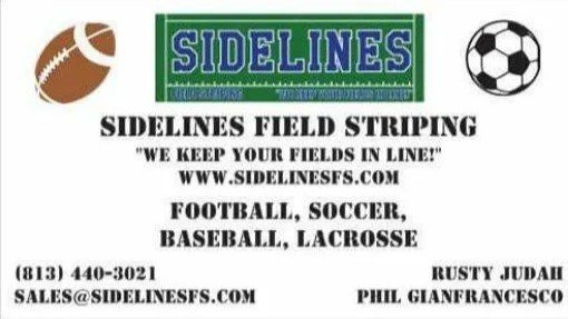 Sidelines Field Striping contact information and sports.