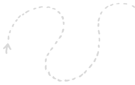 Curved path with arrow on black background.